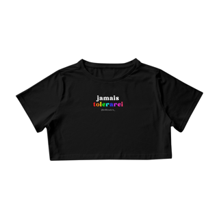 Cropped - PRETO - Jamais tolerarei