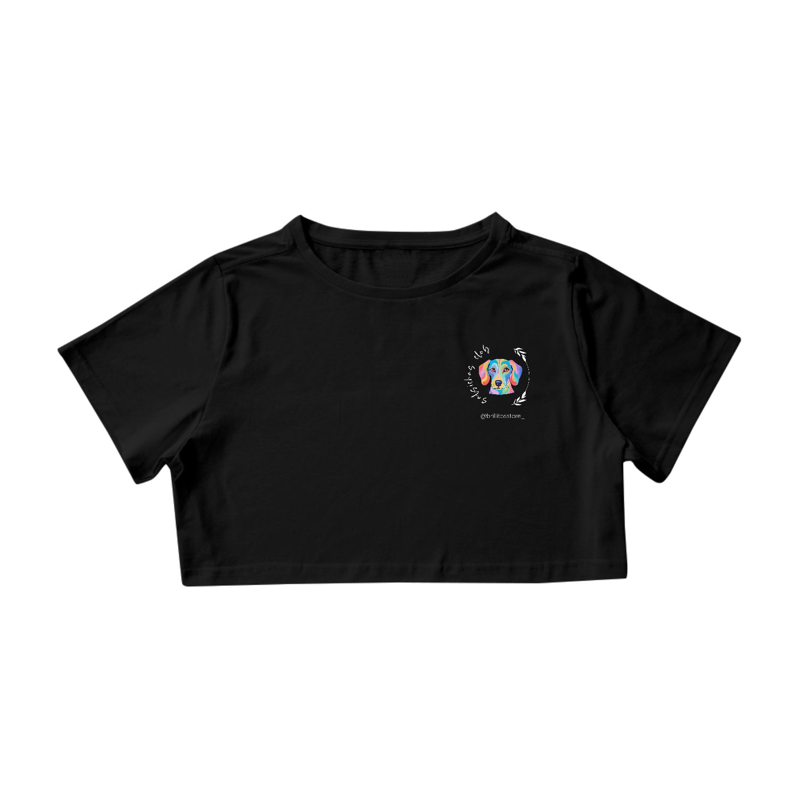 Cropped - PRETO - Salsichas Club 