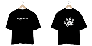 Nome do produto Oversized - COLORIDO - Normal 2 gatos