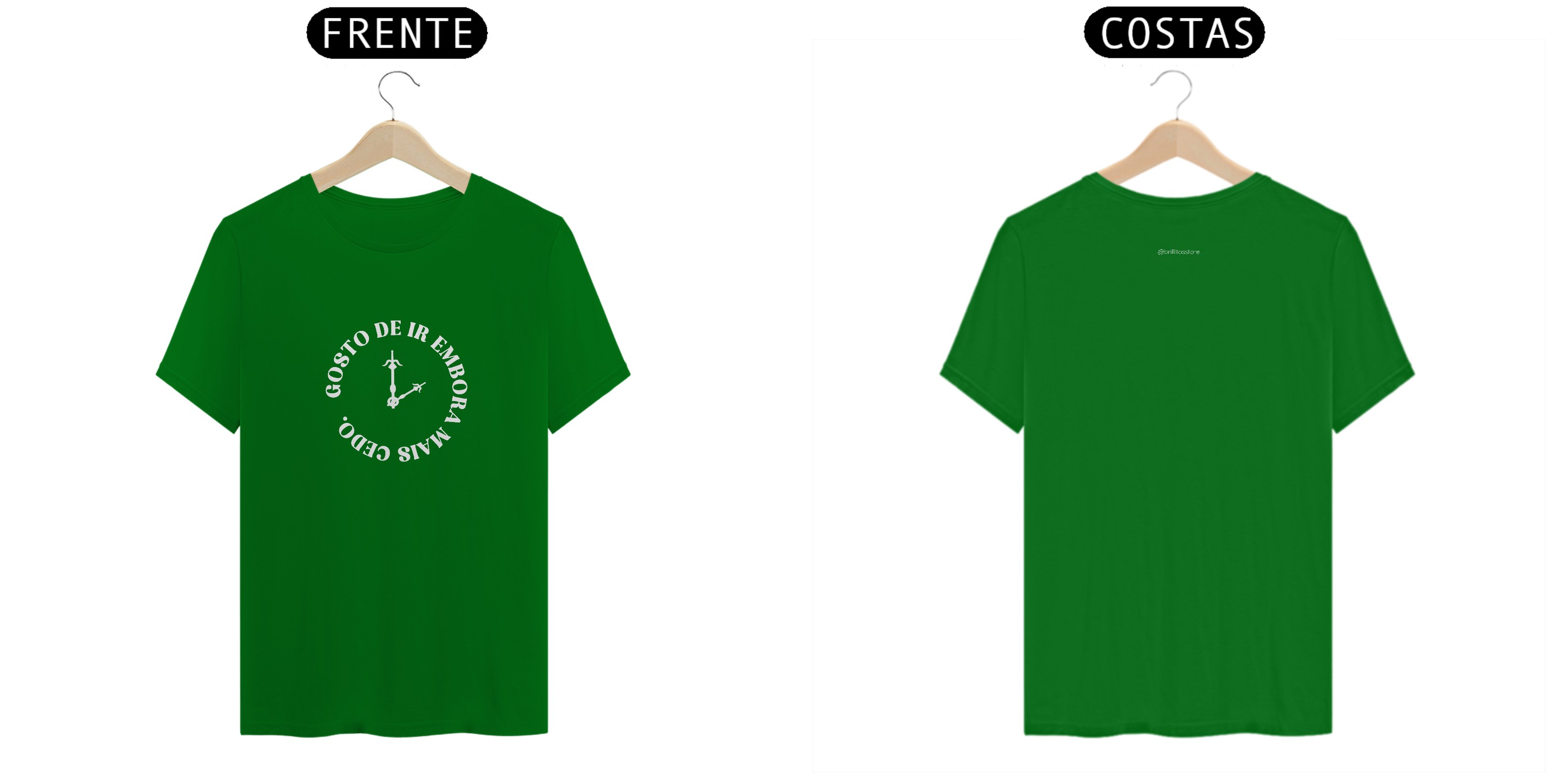 T- shirt Quality - Gosto de ir embora cedo - COLORIDO