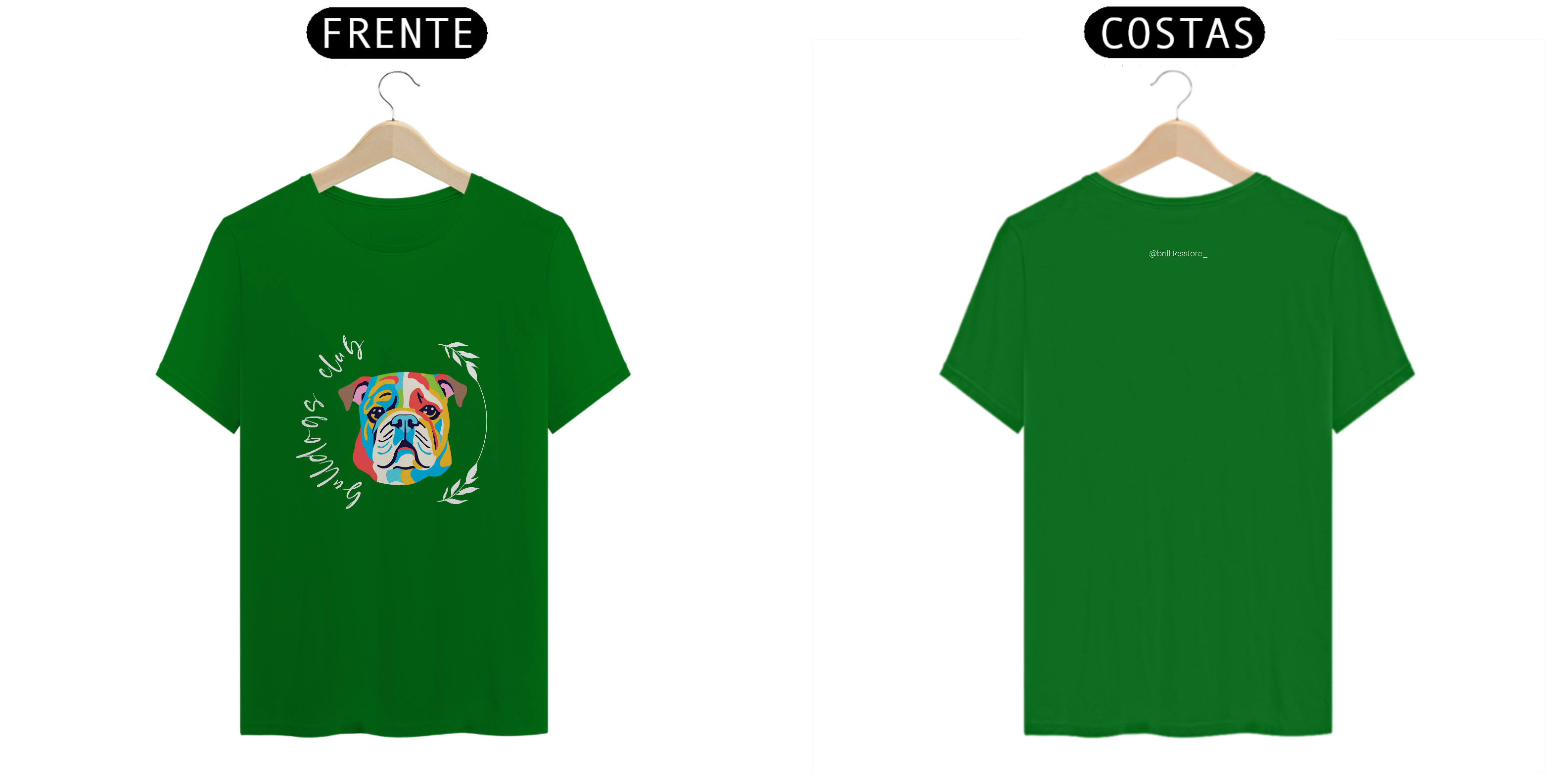 T- shirt Quality - Bulldog Inglês CLUB - COLORIDO