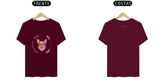Nome do produto T- shirt Quality - Chihuahua CLUB / PELO LONGO - COLORIDO
