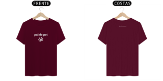 Nome do produto T- shirt Quality - Pai de pet - COLORIDO