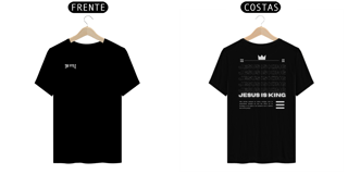 Nome do produto CAMISA JESUS IS KING PRETA