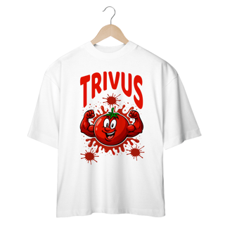 Camiseta Oversized - Trivus Tomate (Frente)