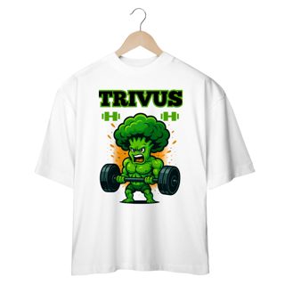 Nome do produtoCamiseta Oversized - Trivus Brócolis (Frente)