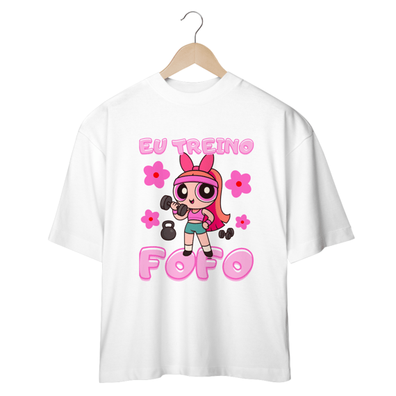 Camiseta Oversized - Trivus Florzinha Gym (Frente)