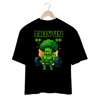 Nome do produtoCamiseta Oversized - Trivus Brócolis (Frente)