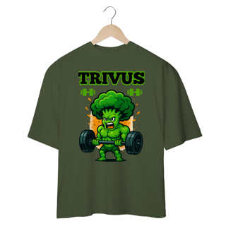 Nome do produtoCamiseta Oversized - Trivus Brócolis (Frente)