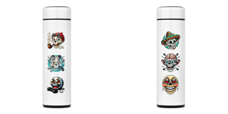 Garrafa térmica - Crazy caveira