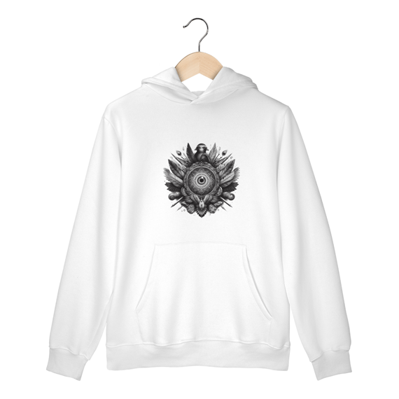 Moleton - canguru- olho grafite 