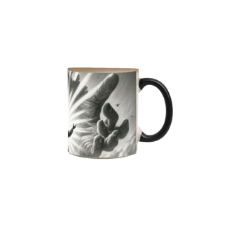 Nome do produto Caneca Mágica - grafite - luz do céu 