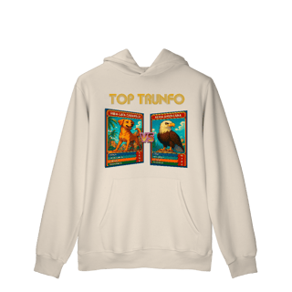 Nome do produto Top Trunfo: Vira-Lata Caramelo vs Águia Americana - Moletom Canguru
