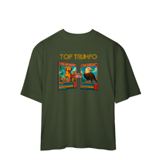 Nome do produto Top Trunfo: Vira-Lata Caramelo vs Águia Americana - Camiseta Oversized