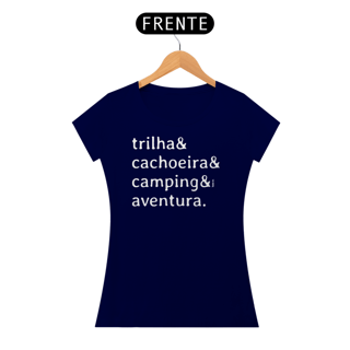Nome do produto Baby look Trilha & Cachoeira & Camping & Aventura