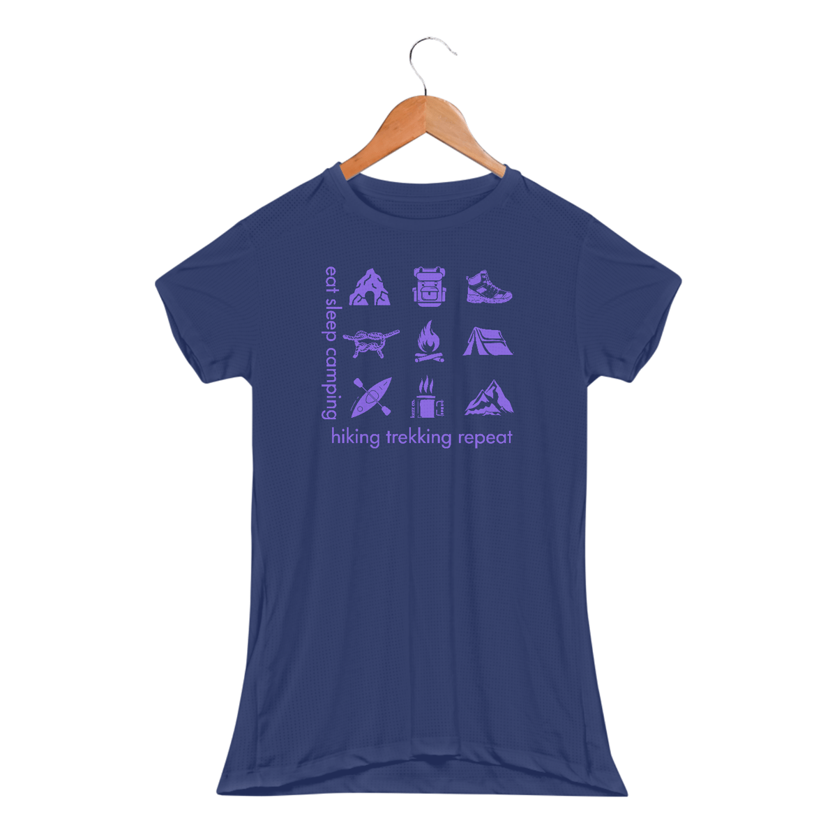Nome do produto: Baby look Dry UV Eat Sleep Camping Hiking Trekking Repeat