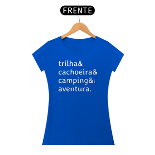 Nome do produto Baby look Trilha & Cachoeira & Camping & Aventura