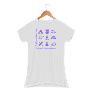Nome do produto Baby look Dry UV Eat Sleep Camping Hiking Trekking Repeat