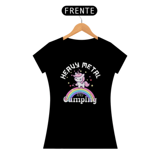 Nome do produto Baby look Heavy Metal and Camping