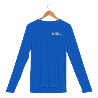 Camisa Florescer Logo Pequena Dry Fit Manga Longa