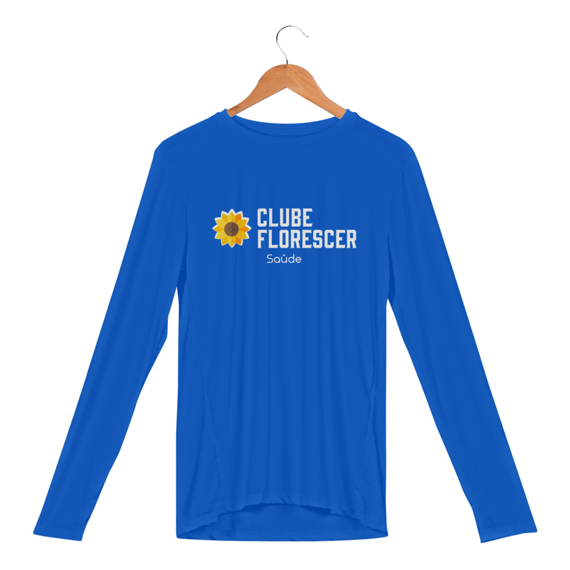 Camisa Florescer Logo Grande Manga Longa Dry Fit