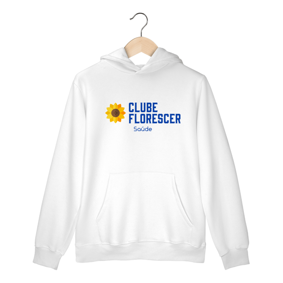 Moletom Canguru Florescer Logo Grande