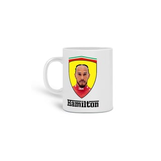 Nome do produto Caneca Hamilton Logo Ferrari