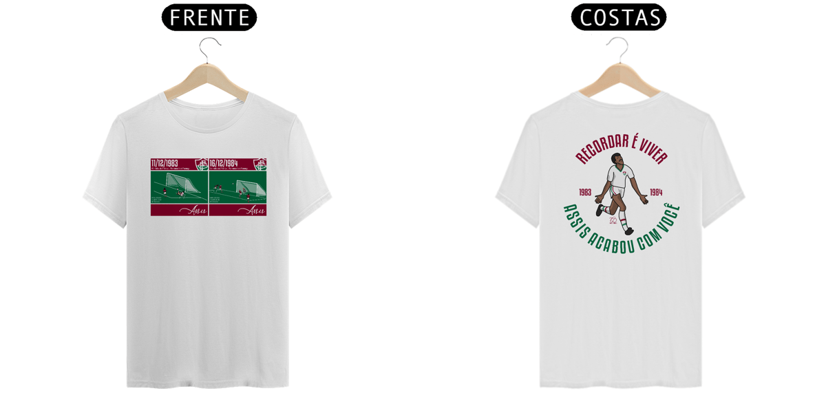 Nome do produto: Camiseta Assis - Recordar é Viver - Fluminense