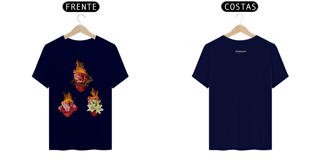 Nome do produto Camiseta Corações Santos