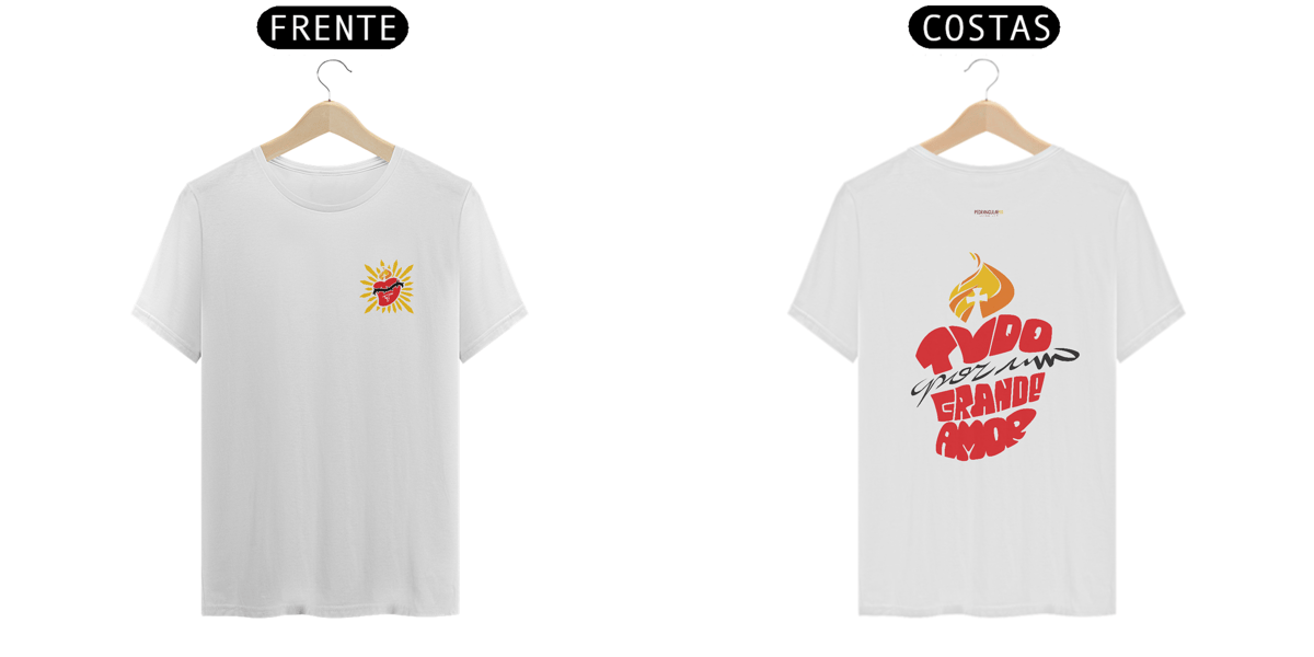 Nome do produto: Camiseta Classic Tudo por um Grande Amor (clara)