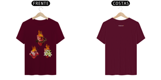 Nome do produto Camiseta Corações Santos