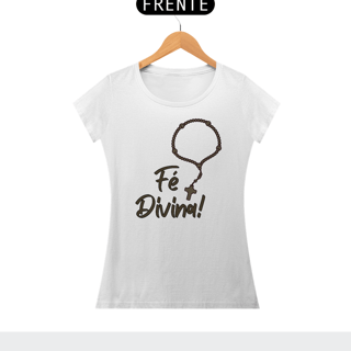 Nome do produto CAMISETA CATÓLICA FÉ DIVINA BABY LOOK