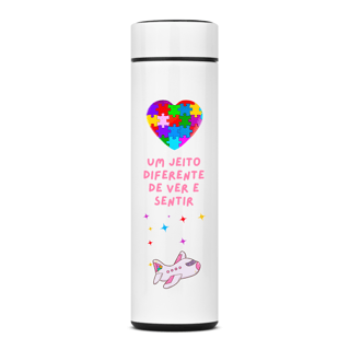 Nome do produto GARRAFA TÉRMICA CORAÇÃO DO AUTISMO