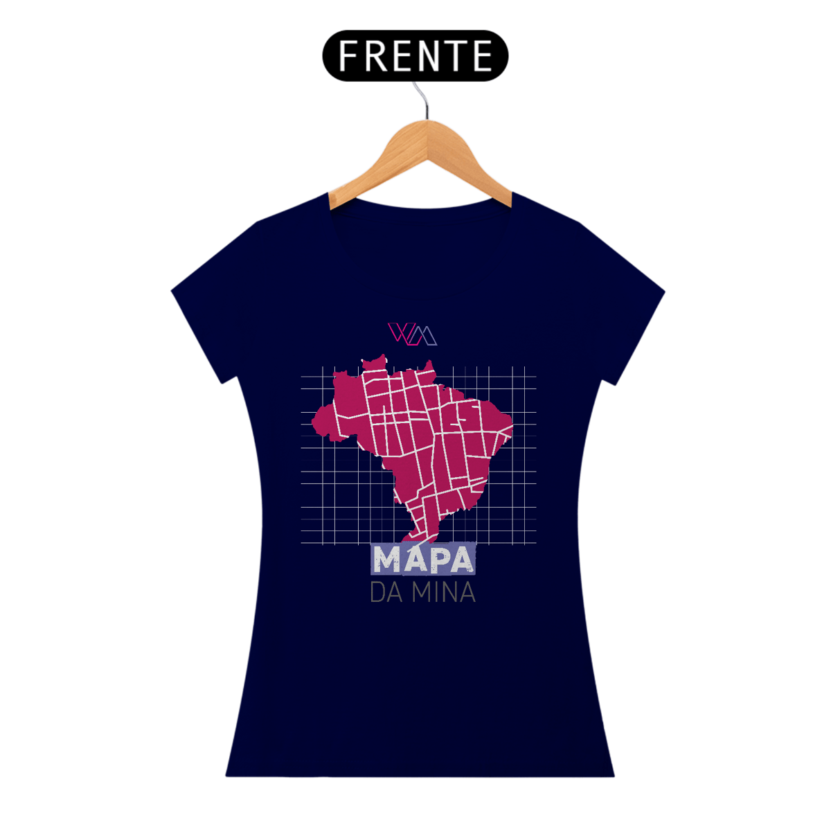 Nome do produto: Mapa da MINA - baby look