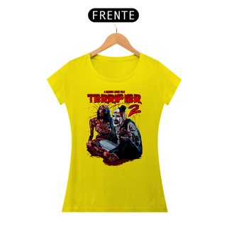 Camiseta Feminina Terrifier (Não foi o Art - amarela - Movie 2) Estampa Terror