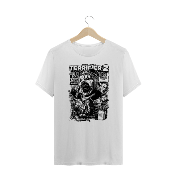Camiseta Plus Size Terrifier (Vomit Bags - Movie 2) Estampa Terror