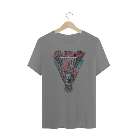 Camiseta Plus Size O Exterminador (versão Japan) Estampa Geek