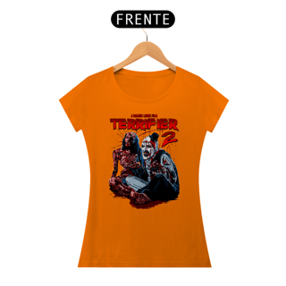 Nome do produto Camiseta Feminina Terrifier (Não foi o Art - amarela - Movie 2) Estampa Terror