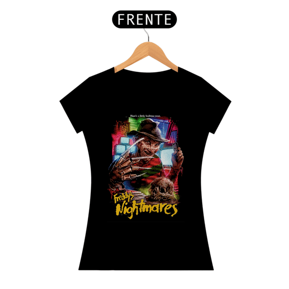 Camiseta Feminina Freddy Krueger A Hora do Pesadelo Filme