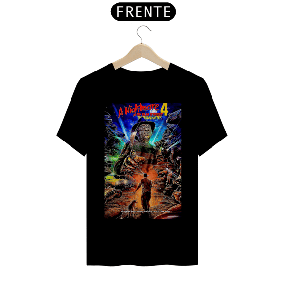 Camiseta  Freddy Krueger A Hora do Pesadelo 4 Estampa Terror