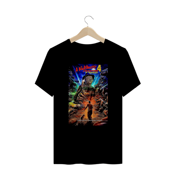 Camiseta Plus Size Freddy Krueger A Hora do Pesadelo 4 Estampa Terror