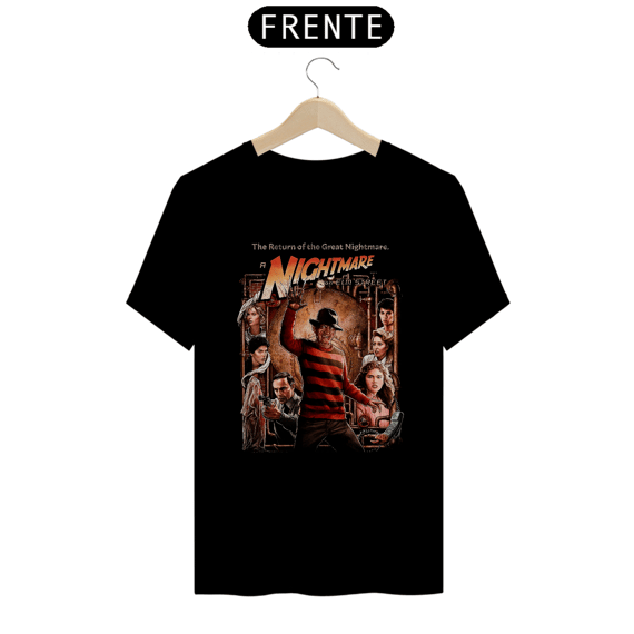 Camiseta Freddy Krueger A Hora do Pesadelo - O Retorno do Grande Pesadelo - Estampa Terror