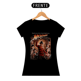 Nome do produto Camiseta Feminina Freddy Krueger A Hora do Pesadelo - O Retorno do Grande Pesadelo - Estampa Terror