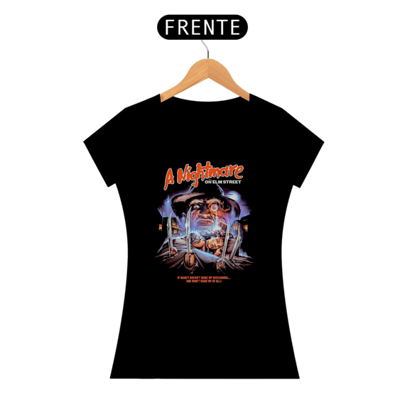 Camiseta Feminina Freddy Krueger A Hora do Pesadelo on elm street (wake up) Estampa Terror