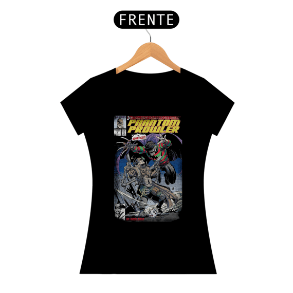 Camiseta Feminina Nightmare x PhantomProwler Estampa Terror 