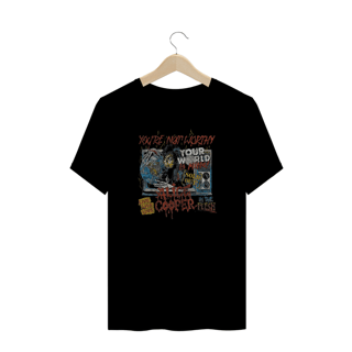 Camiseta Plus Size Alice Cooper Youre Not Worthy Estampa Rock