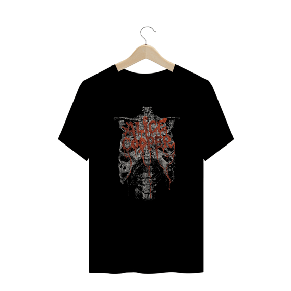 Camiseta Plus Size Alice Cooper skull Estampa Rock