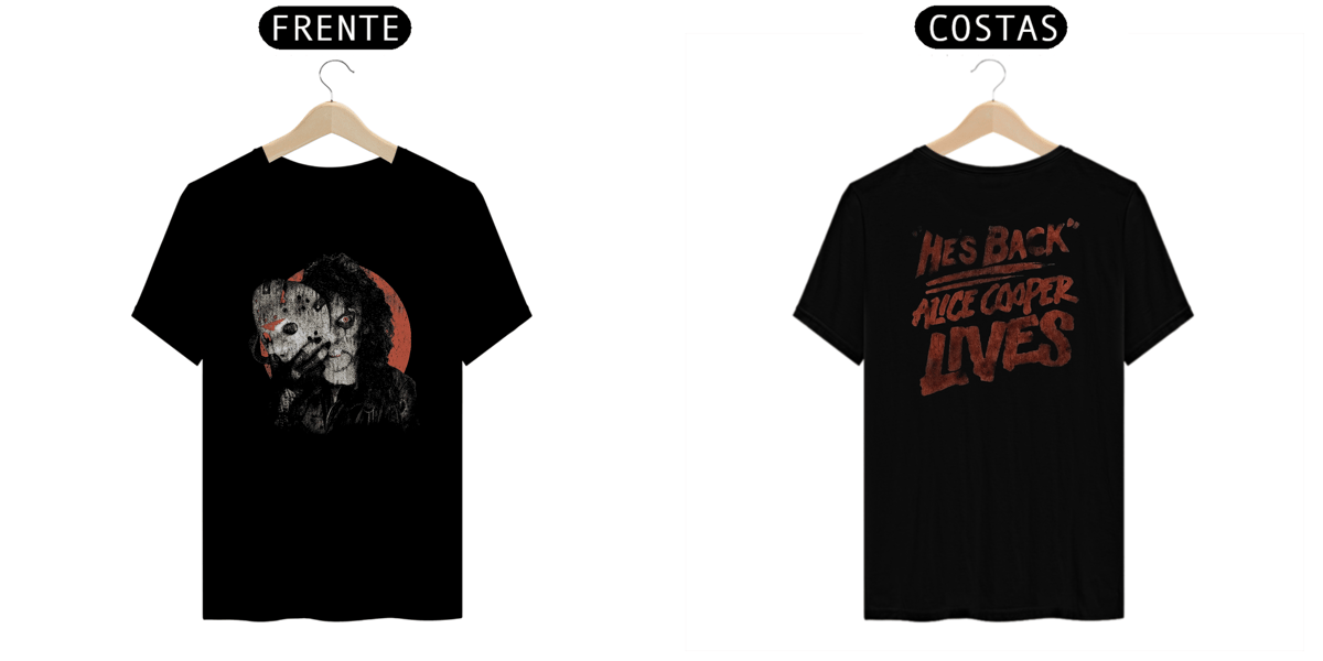 Nome do produto: Camiseta Alice Cooper Lives Jason Estampa Rock