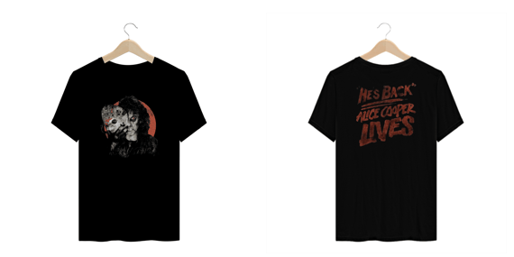 Camiseta Plus Size Alice Cooper Lives Jason Estampa Rock