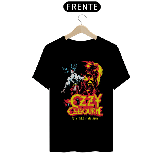 Camiseta Ozzy Osbourn Ultimate Sin Estampa Rock